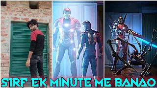 New Trending Instagram Spider man and Iron man Transition Video Editing tutorial