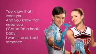 Glee - Bad Romance (Lyrics)