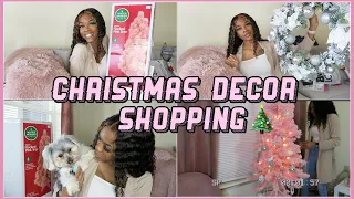 Christmas Decor Shopping for MY FIRST APARTMENT 🎄💖 | Akeira Janee’