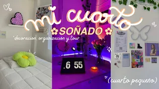 EXTREMA TRANSFORMACIÓN DE MI CUARTO + ROOM TOUR 2023!! *aesthetic/tiktok/pinterest inspired* 🕯🤍✨