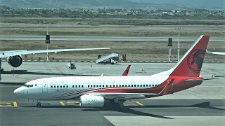 TAAG Angola Airlines 737-700 Landing At Cape Town International Airport (4K)