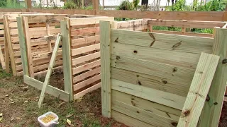 Building Garden Compost Bins & A Hot Composting Station: Basic Principles and Designs for Beginners