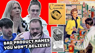 BRITISH FAMILY REACTS | Bad Product Names You Won't Believe!