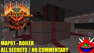 Doom 2: DBP64: The Vast Silence - MAP01 Boiler - All Secrets No Commentary Gameplay