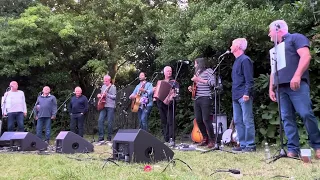 Fisherman’s Friends singing Being a Pirate, Golden Vanity and Donkey Riding at Penlee Theatre 2023.