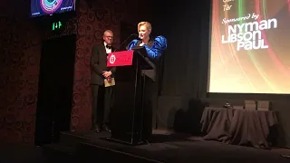 Cate Blanchett winning Best Actress for Tár - London Critics Circle Awards