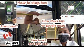 How to take bus in Canada using Presto Card | Vlog #14 | Kulvir kour