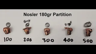 (300 WM) Nosler 180gr Partition Expansion Test