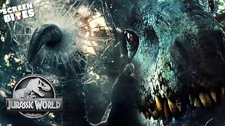 Indominus Rex Attacks the Kids in The Gyrosphere | Jurassic World (2015) | Screen Bites