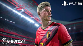 FIFA 22 - Belgium vs. Netherlands - UEFA Nations League 2022 - Full Match PS5 Gameplay | 4K