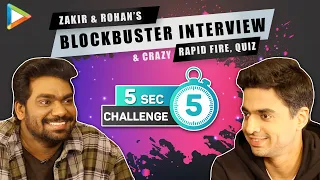 Zakir Khan & Rohan Joshi’s WITTIEST Interview | Rapid Fire on SRK, Bhuvan | Quiz |5 Second Challenge