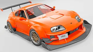 Toyota SUPRA Mod UPDATED! New Config's & CRASHES! - BeamNG Drive Car Mod