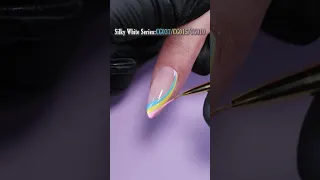 Spring Macaron Rainbow Swirl Nail Art BORN PRETTY