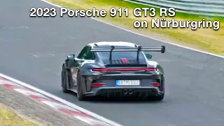 2023 Porsche 911 GT3 RS Nürburgring Testing