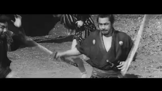 Yojimbo (1961) Sanjuro showcases his deadly prowess. #Kurosawa