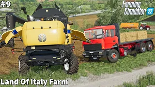 Awesome Fully Animated CH7.70 Harvester, Barley Harvesting & Baling│Land Of Italy│FS 22│Timelapse#9