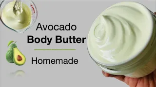 How To Make Avocado Body Butter At Home / For The Whole Family