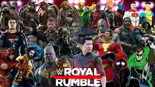 30 Man Superheroes Royal Rumble Epic Match // WWE 2K20 1080p HD GAMEPLAY