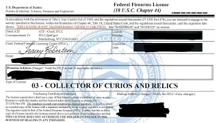 Type 03 Collector of Curios and Relics (C&R) Federal Firearms License (FFL) How To