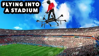 I Flew into THE WORLD GAMES STADIUM on my Real Hoverboard Flying Aircraft | The SkySurfer Aircraft