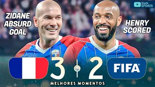 INÉDITO! AOS 51 ANOS ZIDANE E HENRY VOLTAM A VESTIR A CAMISA DA FRANÇA E APRONTAM COM GOLS ABSURDOS