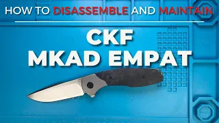 How to Maintain and Disassemble Custom Knife Factory MKAD Empat Pocketknife. Fablades Full Review