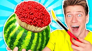 7 Genius Life Hacks Put To The Ultimate Test - Orbeez Pool Obstacles & How To Survive for 24 Hours