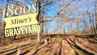 1800s Miner's Cemetery At Abandoned Iron Mine Alone in the Woods