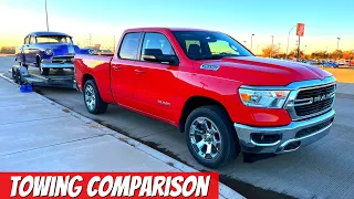 How does a Ram 1500 Hemi Compare to a Ram 2500 Cummins Towing? 2021