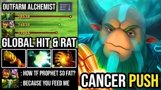 EPIC 9000 MMR Offlane Nature Prophet Global Hit & RAT Strategy Outfarm Alchemist with 900 GPM DotA 2