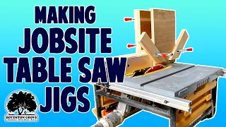 Easy Jigs To Make For A Jobsite Table Saw / Easy Woodworking Project