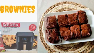 BROWNIES CHOCOLAT FRITEUSE AIR FRYER MEDEK Je teste avec vous Toutes les étapes #carrefour #airfryer