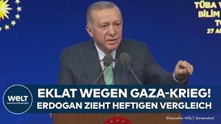 KRIEG IN NAHOST: Eklat um Gaza-Krieg! Erdogan vergleicht Netanjahu mit Hitler - Israel reagiert