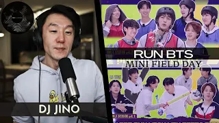 DJ REACTION to KPOP - RUN BTS MINI FIELD DAY