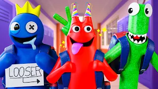 BLUE Vs BAN BAN at SCHOOL?! Garten of Banban & Rainbow Friends Animation