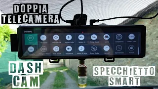 Truffa del pedone & recensione specchietto dash cam smart multimediale per auto Toguard Campark