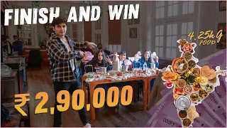 WIN 2 LAKH 90 THOUSAND RUPEES | Finish this United India Thali in 29 minutes 😮😍 Can you?