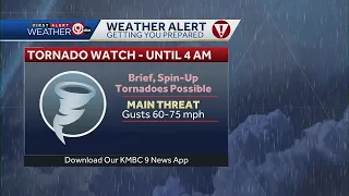 KMBC First Alert meteorologist Neville Miller discusses tornado watch