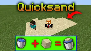 How to Make QUICKSAND in Minecraft (PE).