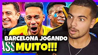 REAGINDO A ♫ O BARÇA VOLTOU! 4x0 NO REAL MADRID! - Futparodias