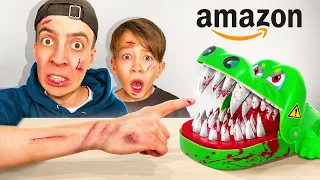 KLEINER JUNGE testet 100 VERBOTENE AMAZON PRODUKTE! 😳 (gefährlich)