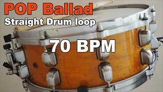 Straight Drum Loop 70 BPM / POP Ballad DRUM