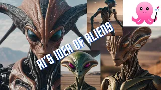 AI's Idea of ALIENS 👽 #ai #alien #aiart 🛸