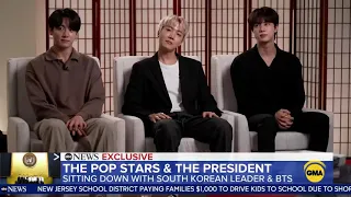 BTS As special envoy with president Moon l BTS interview Good Morning America