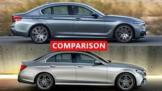 2017 Mercedes-Benz E-Class vs 2017 BMW 5 Series Comparison - INTERIOR, EXTERIOR, TEST DRIVE