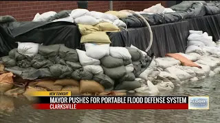 Clarksville mayor pushing for portable flood defense system