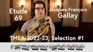(TMEA All-State 2022-2023 #1) Jacques-François Gallay, Etude #69 from "The Blue Book"