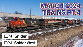 19 Trains in 10 Hours on Snider Sunday - March 2024 Trains Part 4