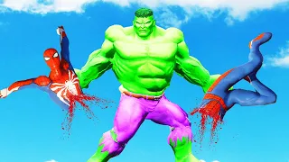 Hulk UMVC3 VS Spiderman Epic Battle | GTA V | Redux Mango