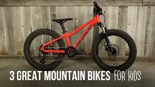 3 Great Mountain Bikes for Kids!